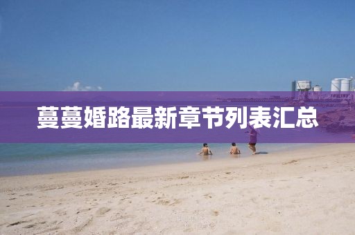 蔓蔓婚路最新章節(jié)列表匯總