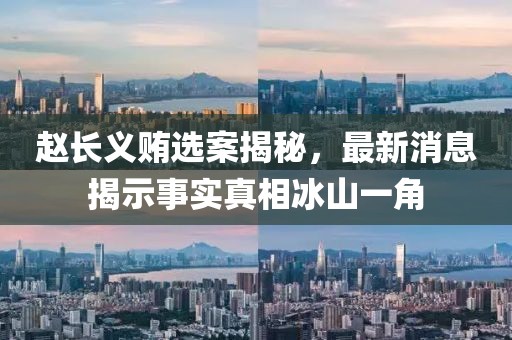 趙長(zhǎng)義賄選案揭秘，最新消息揭示事實(shí)真相冰山一角