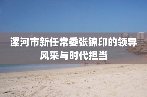 漯河市新任常委張錦印的領(lǐng)導(dǎo)風(fēng)采與時(shí)代擔(dān)當(dāng)