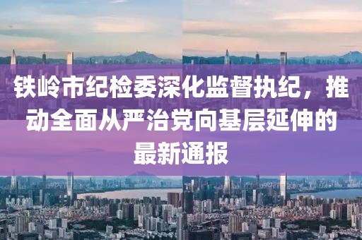 鐵嶺市紀(jì)檢委深化監(jiān)督執(zhí)紀(jì)，推動(dòng)全面從嚴(yán)治黨向基層延伸的最新通報(bào)