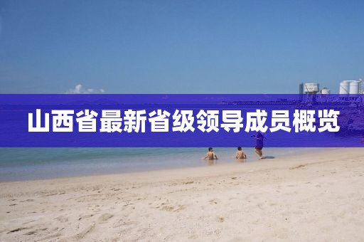 山西省最新省級(jí)領(lǐng)導(dǎo)成員概覽
