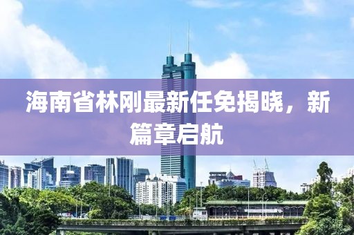 海南省林剛最新任免揭曉，新篇章啟航