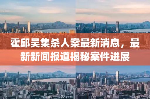 霍邱吳集殺人案最新消息，最新新聞報道揭秘案件進(jìn)展