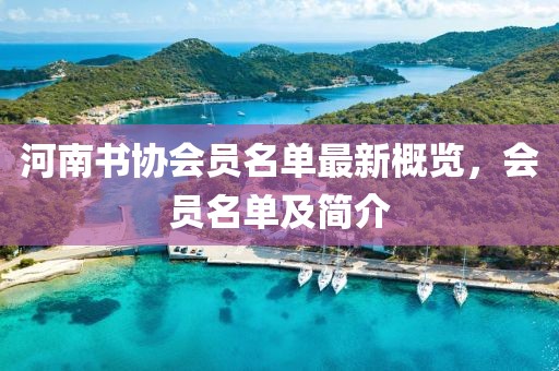 河南書協(xié)會員名單最新概覽，會員名單及簡介
