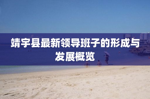 靖宇縣最新領(lǐng)導(dǎo)班子的形成與發(fā)展概覽