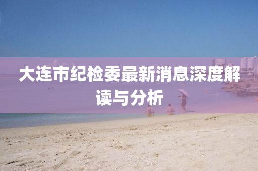 大連市紀檢委最新消息深度解讀與分析