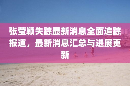 張瑩穎失蹤最新消息全面追蹤報(bào)道，最新消息匯總與進(jìn)展更新