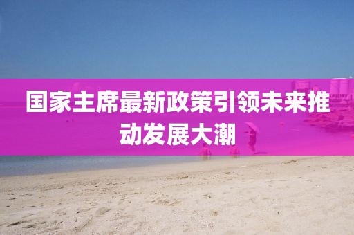 國(guó)家主席最新政策引領(lǐng)未來推動(dòng)發(fā)展大潮